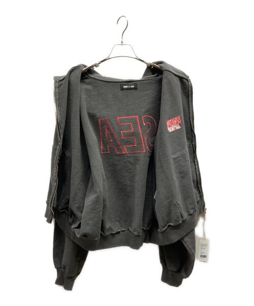 WIND AND SEA（ウィンダンシー）WIND AND SEA (ウィンダンシー) Bandana Patchworked SEA Zip Up Sweatshirt / WDS-O-MJV-26-Q2-CS-02 グレー サイズ:XLの古着・服飾アイテム