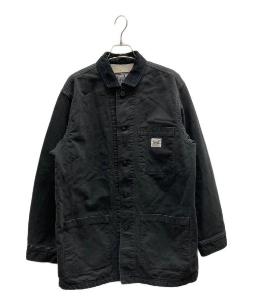 Hysteric Glamour（ヒステリックグラマー）Hysteric Glamour (ヒステリックグラマー) 裏ボアカバーオールジャケット / 02243AB06 ブラック サイズ:Mの古着・服飾アイテム