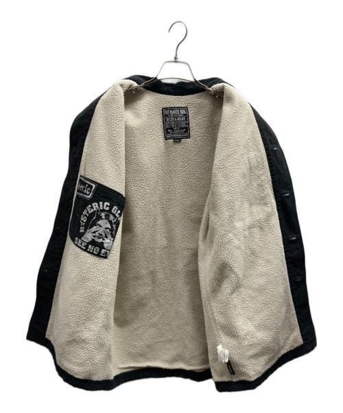 Hysteric Glamour（ヒステリックグラマー）Hysteric Glamour (ヒステリックグラマー) 裏ボアカバーオールジャケット / 02243AB06 ブラック サイズ:Mの古着・服飾アイテム