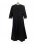 BORDERS AT BALCONY (ボーダーズアットバルコニー) Striped sleeve dress ブラック サイズ:38：12000円
