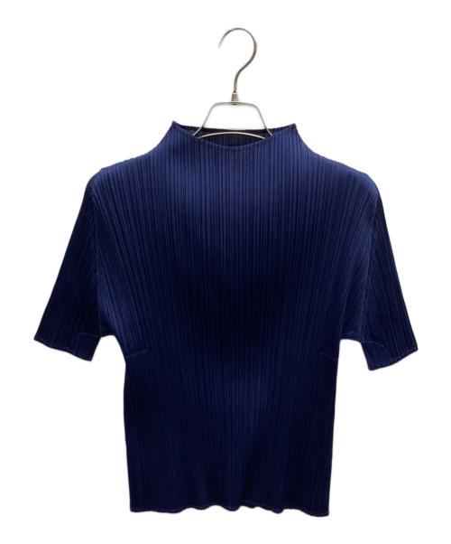 PLEATS PLEASE（プリーツプリーズ）PLEATS PLEASE (プリーツプリーズ) プリーツカットソー / PP61JK152 ネイビー サイズ:3の古着・服飾アイテム