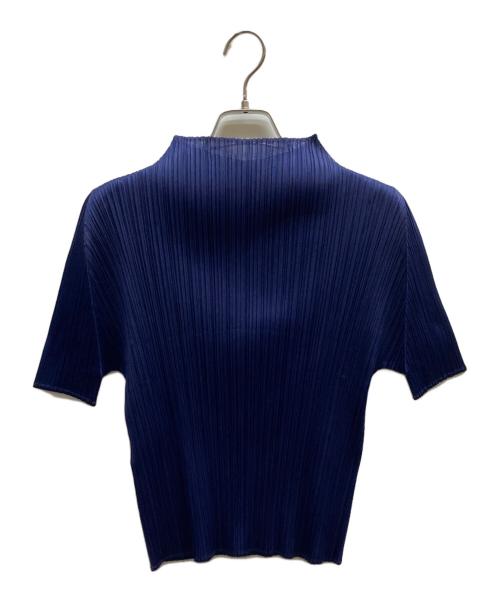 PLEATS PLEASE（プリーツプリーズ）PLEATS PLEASE (プリーツプリーズ) プリーツカットソー / PP61JK152 ネイビー サイズ:3の古着・服飾アイテム
