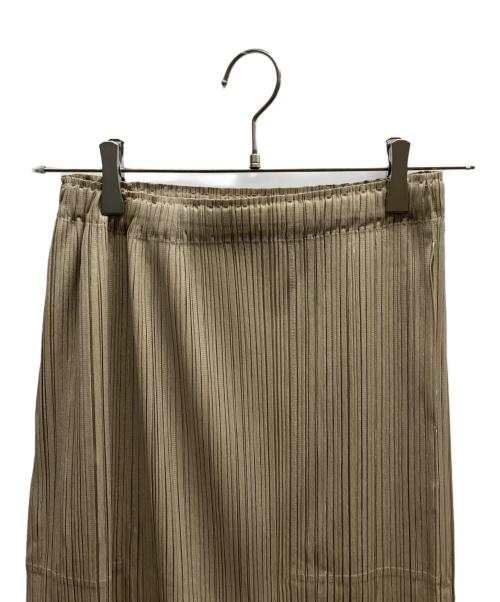 PLEATS PLEASE（プリーツプリーズ）PLEATS PLEASE (プリーツプリーズ) THICKER BOTTOMS 1 / PP63JG374 ベージュ サイズ:2の古着・服飾アイテム