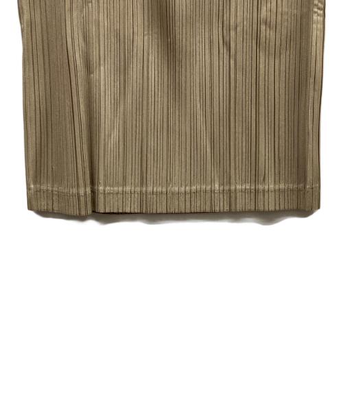 PLEATS PLEASE（プリーツプリーズ）PLEATS PLEASE (プリーツプリーズ) THICKER BOTTOMS 1 / PP63JG374 ベージュ サイズ:2の古着・服飾アイテム