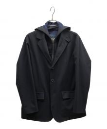 HERNO（ヘルノ）の古着「テクノストレッチ フーデッド 3B ジャケット / GA000206U」｜ネイビー