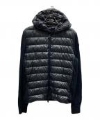 MONCLERモンクレール）の古着「ニットスイッチングダウンジャケット/I20919B00004」｜ブラック