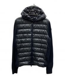 MONCLER（モンクレール）の古着「ニットスイッチングダウンジャケット/I20919B00004」｜ブラック