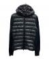 MONCLER（モンクレール）の古着「ニットスイッチングダウンジャケット/I20919B00004」｜ブラック