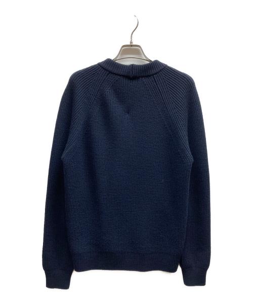 Zanone（ザノーネ）Zanone (ザノーネ) リブ編み ニット カーディガン/810126 ZN235 ネイビー サイズ:44の古着・服飾アイテム