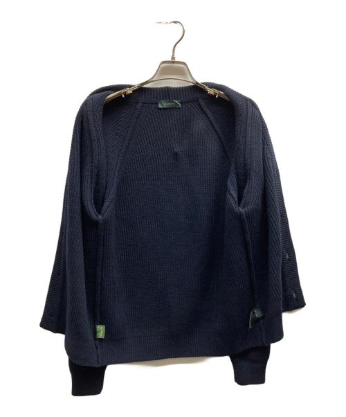 Zanone（ザノーネ）Zanone (ザノーネ) リブ編み ニット カーディガン/810126 ZN235 ネイビー サイズ:44の古着・服飾アイテム