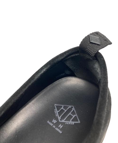 W.H（ダブルエイチ）W.H (ダブルエイチ) スエードレザー コインローファー/WHS0508 ブラック サイズ:S7の古着・服飾アイテム
