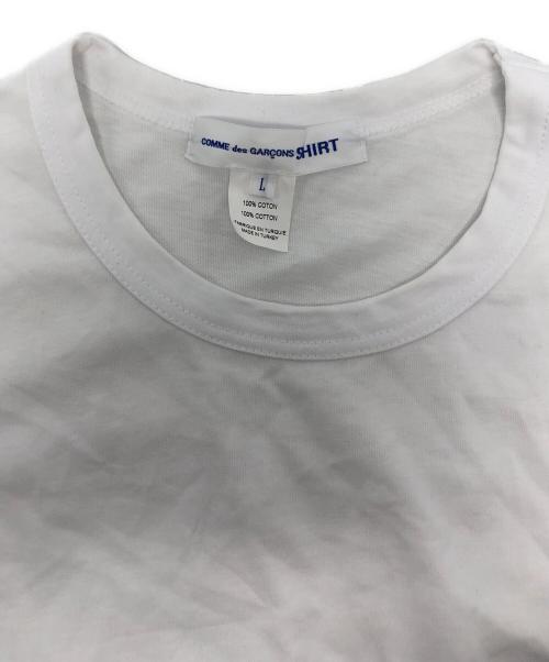 COMME des GARCONS SHIRT（コムデギャルソンシャツ）COMME des GARCONS SHIRT (コムデギャルソンシャツ) 26SS サイドジップ Tシャツ/FQ-T010 ホワイト サイズ:Lの古着・服飾アイテム