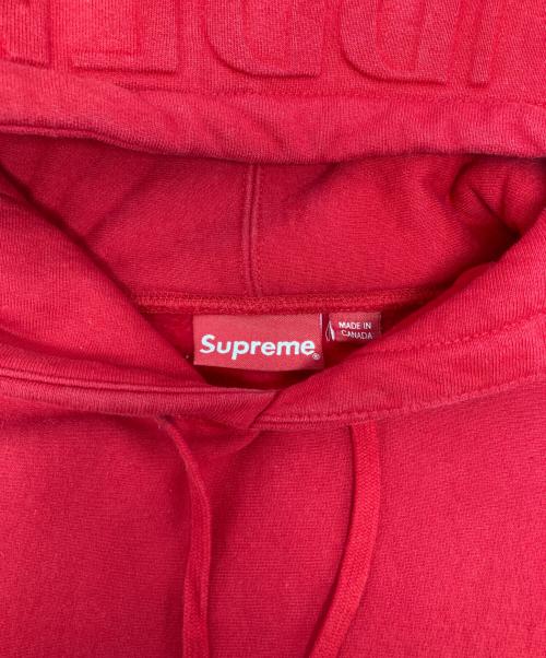 SUPREME（シュプリーム）Supreme (シュプリーム) エンボスロゴパーカー レッド サイズ:Mの古着・服飾アイテム