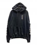 CHROME HEARTSクロムハーツ）の古着「Vertical Logo Pullover Hoodie/82212-304-0020」｜ブラック