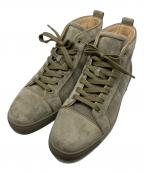 Christian Louboutinクリスチャン・ルブタン）の古着「Louis High Khaki Suede」｜カーキ