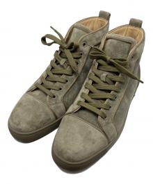 Christian Louboutin（クリスチャン・ルブタン）の古着「Louis High Khaki Suede」｜カーキ