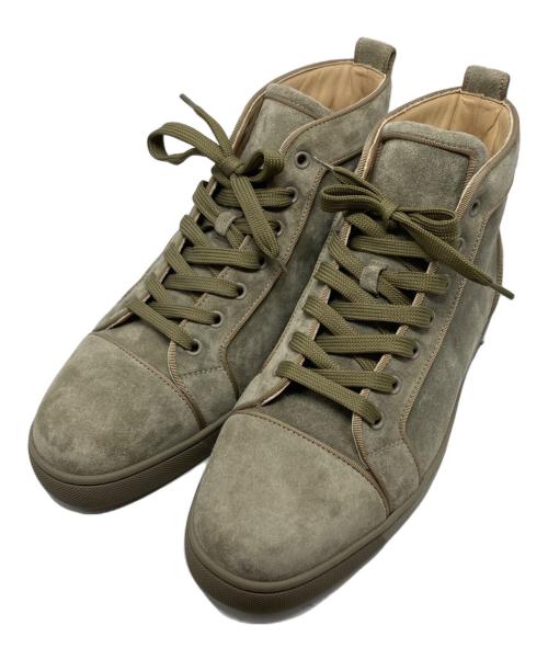 Christian Louboutin（クリスチャン・ルブタン）Christian Louboutin (クリスチャン・ルブタン) Louis High Khaki Suede カーキ サイズ:41 1/2の古着・服飾アイテム