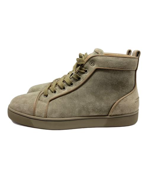 Christian Louboutin（クリスチャン・ルブタン）Christian Louboutin (クリスチャン・ルブタン) Louis High Khaki Suede カーキ サイズ:41 1/2の古着・服飾アイテム