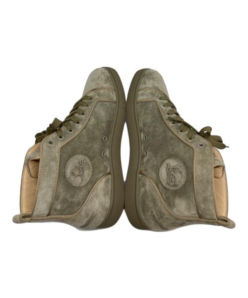 Christian Louboutin（クリスチャン・ルブタン）Christian Louboutin (クリスチャン・ルブタン) Louis High Khaki Suede カーキ サイズ:41 1/2の古着・服飾アイテム