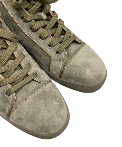 Christian Louboutin（クリスチャン・ルブタン）Christian Louboutin (クリスチャン・ルブタン) Louis High Khaki Suede カーキ サイズ:41 1/2の古着・服飾アイテム