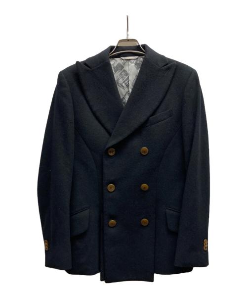 Vivienne Westwood man（ヴィヴィアン ウェストウッド マン）Vivienne Westwood man (ヴィヴィアン ウェストウッド マン) カシミヤブレンドPコート/VW-W1-72780 ブラック サイズ:46の古着・服飾アイテム