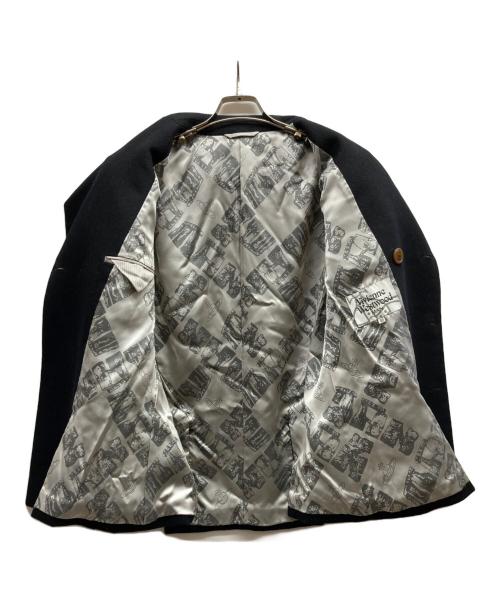 Vivienne Westwood man（ヴィヴィアン ウェストウッド マン）Vivienne Westwood man (ヴィヴィアン ウェストウッド マン) カシミヤブレンドPコート/VW-W1-72780 ブラック サイズ:46の古着・服飾アイテム