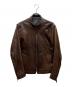 BURBERRY BLACK LABEL（バーバリーブラックレーベル）の古着「ラムレザーレザージャケット / D1F06-259-58」｜ブラウン
