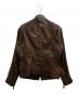 BURBERRY BLACK LABEL (バーバリーブラックレーベル) ラムレザーレザージャケット / D1F06-259-58 ブラウン サイズ:M：10000円