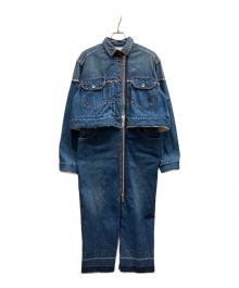 sacai（サカイ）の古着「ジップアップ デニム ミックス ドレス/20-05152」｜インディゴ