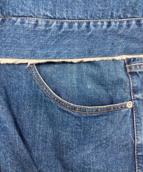 sacai（サカイ）sacai (サカイ) ジップアップ デニム ミックス ドレス/20-05152 インディゴ サイズ:2の古着・服飾アイテム