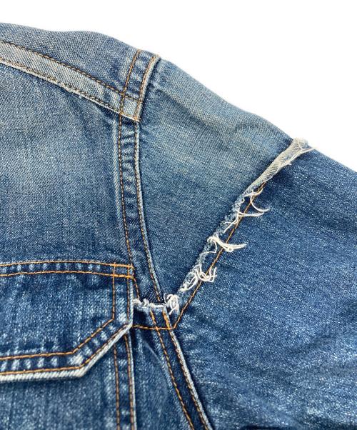 sacai（サカイ）sacai (サカイ) ジップアップ デニム ミックス ドレス/20-05152 インディゴ サイズ:2の古着・服飾アイテム