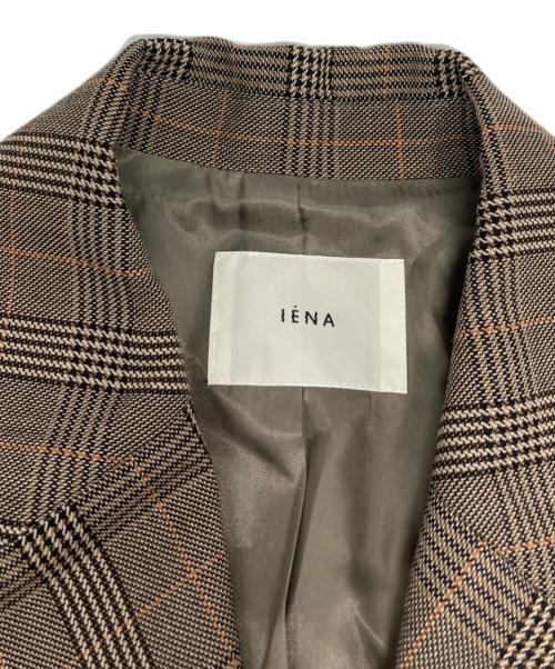 IENA（イエナ）IENA (イエナ) ウール混ギャバ Wブレストジャケット/24010900500030 ブラウン サイズ:36の古着・服飾アイテム
