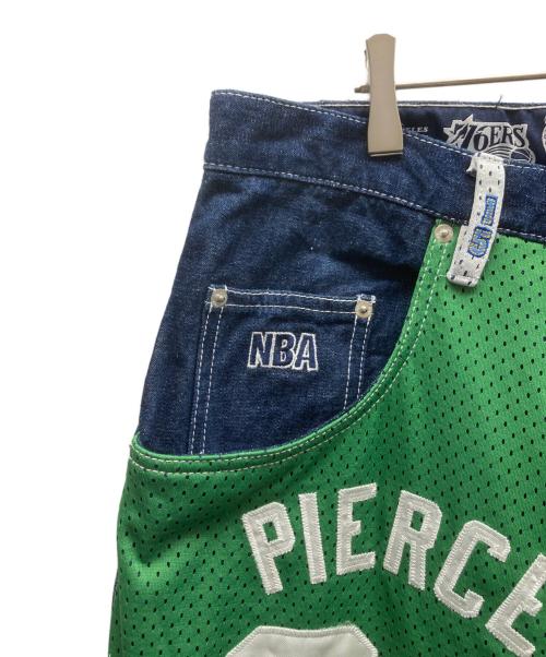 UNK DENIM（ユーエヌケー デニム）UNK denim (ユーエヌケー デニム) NBAパッチワークデニムパンツ インディゴ サイズ:40の古着・服飾アイテム