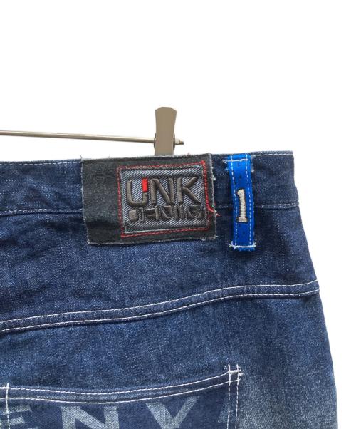 UNK DENIM（ユーエヌケー デニム）UNK denim (ユーエヌケー デニム) NBAパッチワークデニムパンツ インディゴ サイズ:40の古着・服飾アイテム