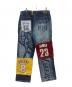 UNK denim (ユーエヌケー デニム) NBAパッチワークデニムパンツ インディゴ サイズ:40：16000円