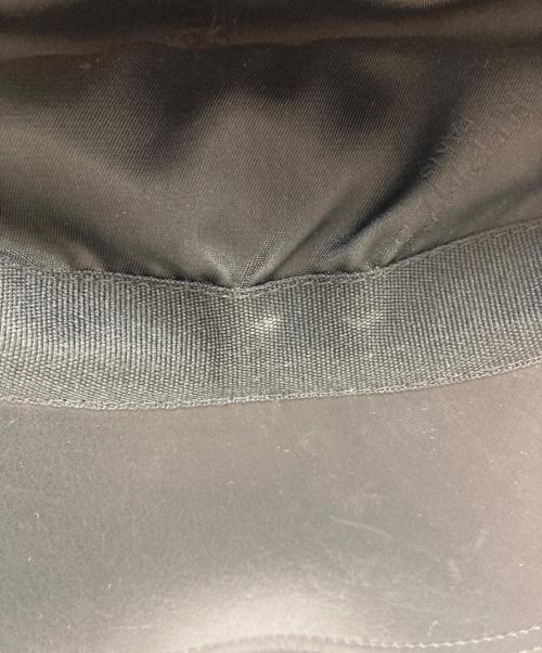 HERMES（エルメス）HERMES (エルメス) レザーキャップ ブラック サイズ:58の古着・服飾アイテム