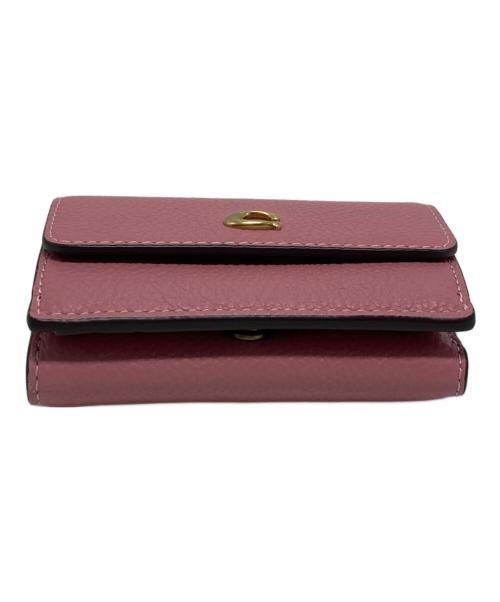 COACH（コーチ）COACH (コーチ) ミニトライフォールドウォレット ピンク サイズ:₋の古着・服飾アイテム