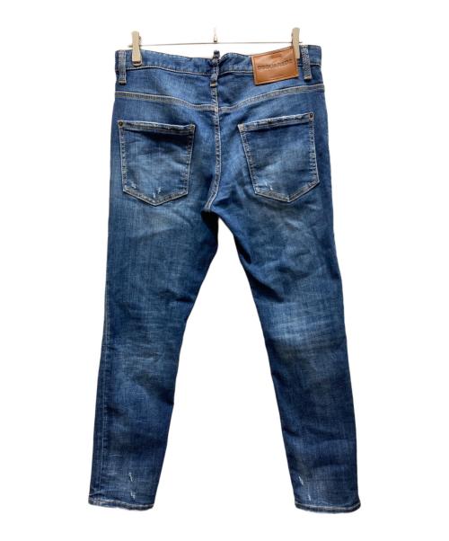 DSQUARED2（ディースクエアード）DSQUARED2 (ディースクエアード) Skater Jean インディゴ サイズ:Lの古着・服飾アイテム