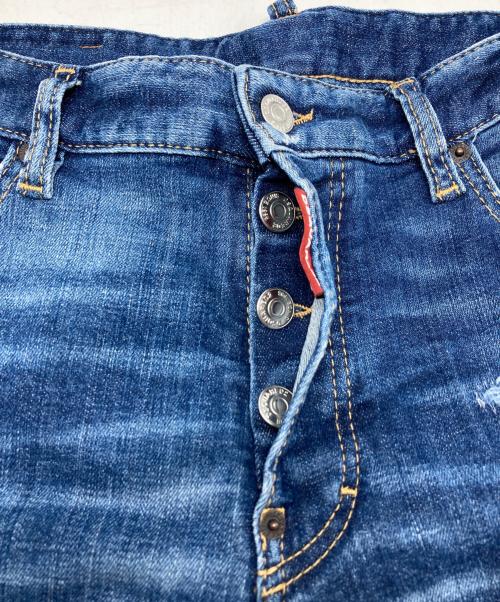 DSQUARED2（ディースクエアード）DSQUARED2 (ディースクエアード) Skater Jean インディゴ サイズ:Lの古着・服飾アイテム