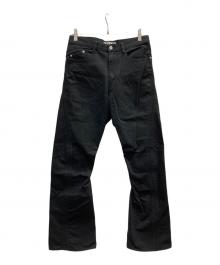 NVRFRGT（ネヴァーフォーゲット）の古着「3D Twisted jeans/EXB2NF231P07」｜ブラック