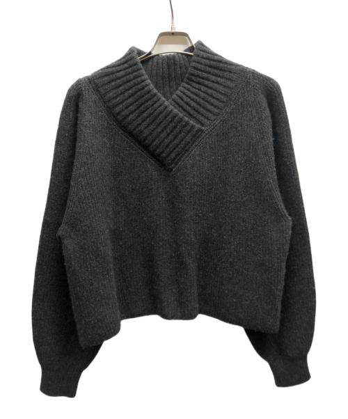 MUSE（ミューズ）MUSE (ミューズ) 23AW アゼVネックプルオーバー/23080500412030 グレー サイズ:₋の古着・服飾アイテム