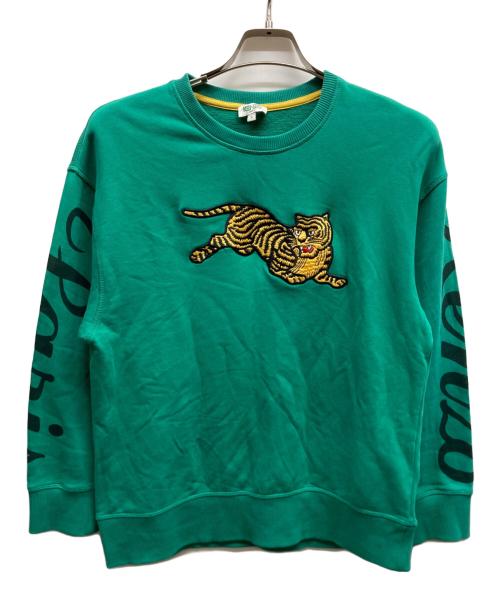 KENZO（ケンゾー）KENZO (ケンゾー) ジャンピングタイガースウェット/F952SW754952 グリーン サイズ:Sの古着・服飾アイテム
