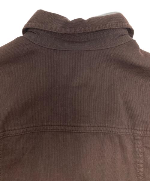 GUCCI（グッチ）GUCCI (グッチ) ロゴボタンシャツ ブラウン サイズ:Sの古着・服飾アイテム