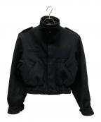 ORIMIオリミ）の古着「CROP MILITARY JACKET/A25802」｜ブラック