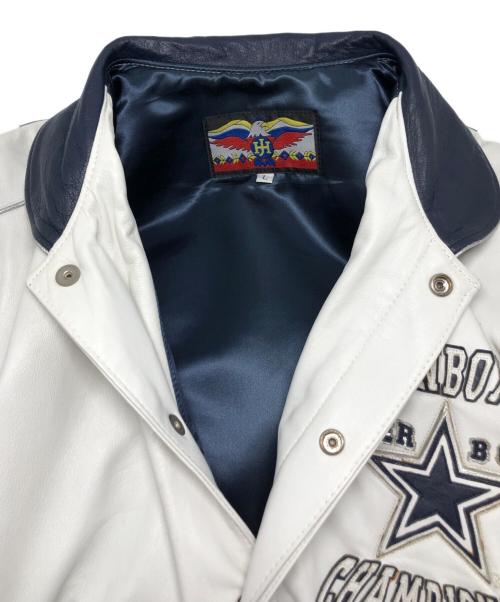 JEFF HAMILTON（ジェフハミルトン）JEFF HAMILTON (ジェフハミルトン) COWBOYSジャケット ホワイト サイズ:Lの古着・服飾アイテム