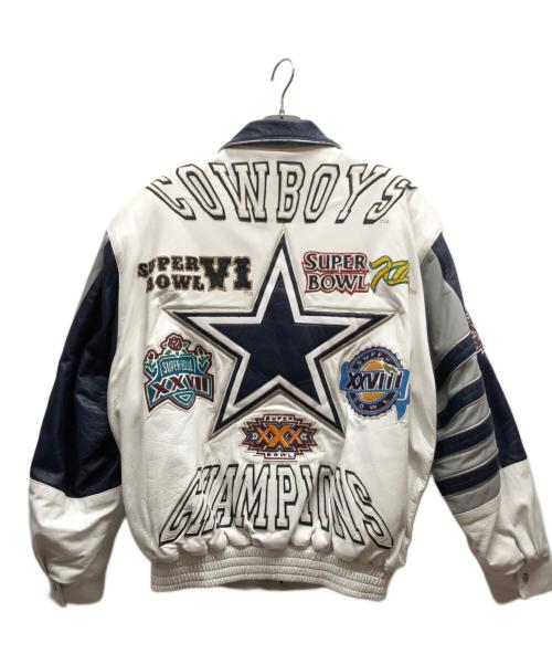 JEFF HAMILTON（ジェフハミルトン）JEFF HAMILTON (ジェフハミルトン) COWBOYSジャケット ホワイト サイズ:Lの古着・服飾アイテム