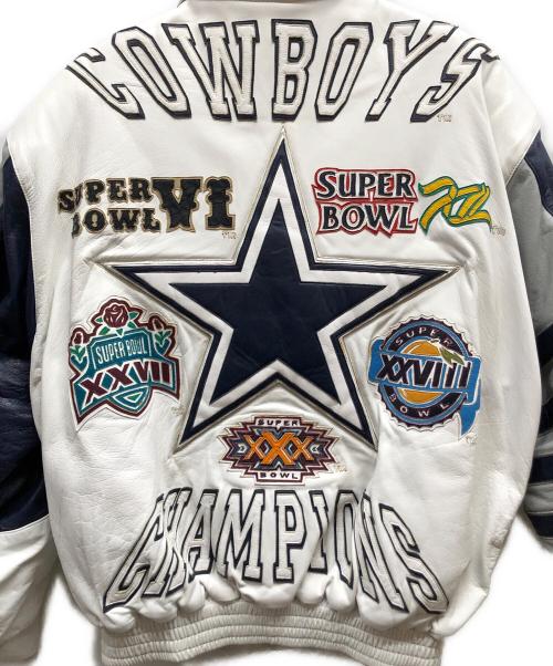 JEFF HAMILTON（ジェフハミルトン）JEFF HAMILTON (ジェフハミルトン) COWBOYSジャケット ホワイト サイズ:Lの古着・服飾アイテム