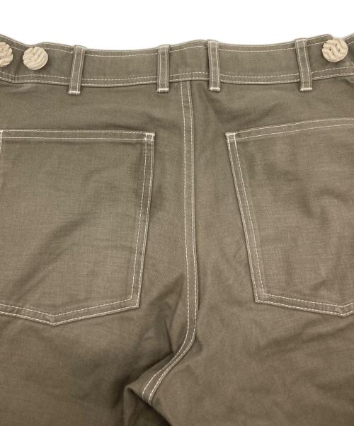 COMME des GARCONS HOMME PLUS（コムデギャルソンオムプリュス）COMME des GARCONS HOMME PLUS (コムデギャルソンオムプリュス) サイドベルトパンツ/PK-P063 グリーン サイズ:Sの古着・服飾アイテム