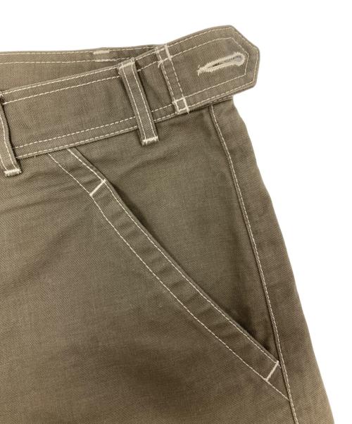 COMME des GARCONS HOMME PLUS（コムデギャルソンオムプリュス）COMME des GARCONS HOMME PLUS (コムデギャルソンオムプリュス) サイドベルトパンツ/PK-P063 グリーン サイズ:Sの古着・服飾アイテム