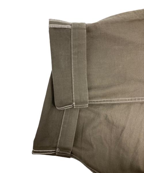 COMME des GARCONS HOMME PLUS（コムデギャルソンオムプリュス）COMME des GARCONS HOMME PLUS (コムデギャルソンオムプリュス) サイドベルトパンツ/PK-P063 グリーン サイズ:Sの古着・服飾アイテム